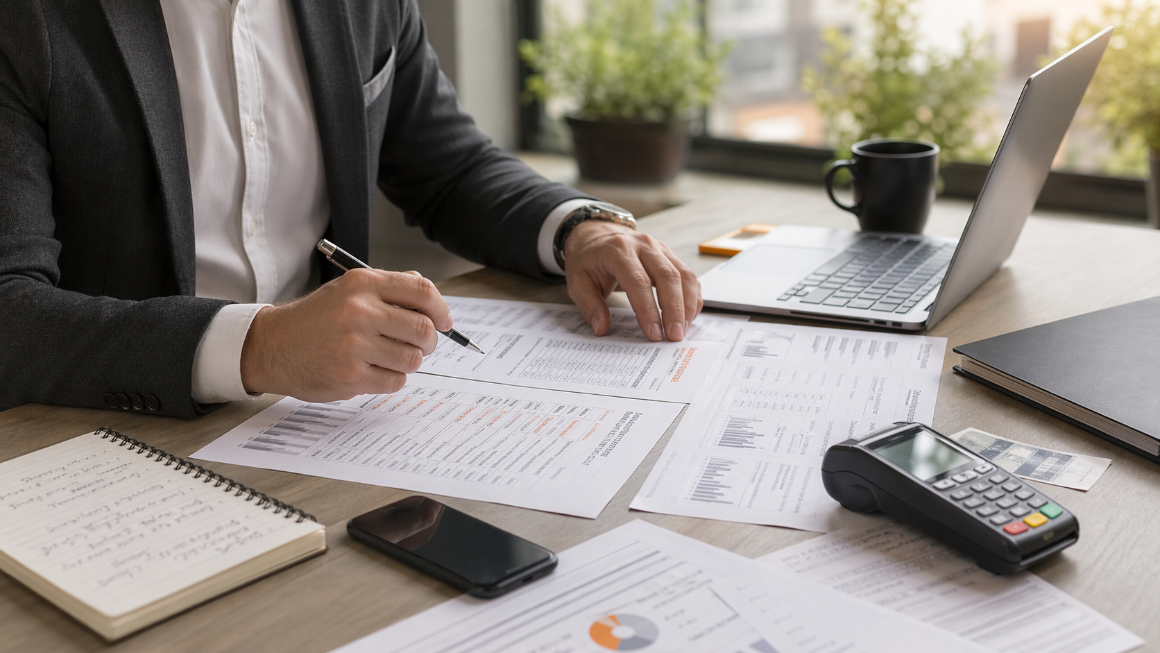 Merchant preparing to negotiate acquiring fees with competing payment-provider offers and benchmark notes.